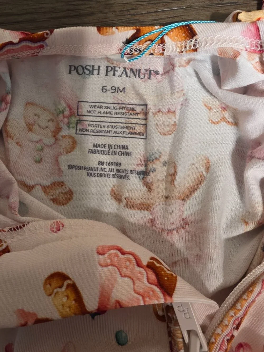 Posh Peanut Ginger Posh Christmas Convertible Footie NWT 6-9M Baby Girl